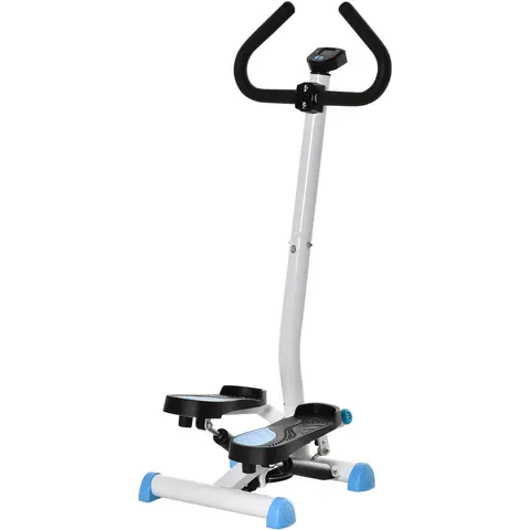 HOMCOM Stepmachine - Staal - 55x44x108cm - Wit – A90263BU – afbeelding 2