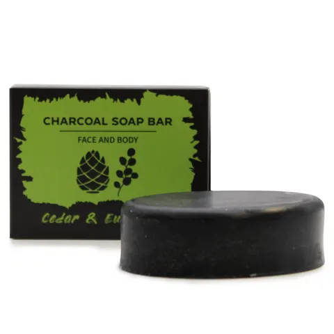 Eucalyptus & Cedarwood Scented Charcoal Soap – image 2