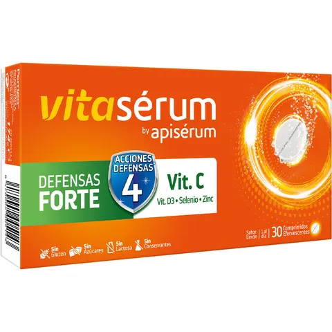 Apiserum Vitaserum Defensas Forte 30 Comprimidos – imagen 3