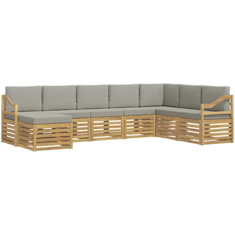 vidaXL Ensemble de canapés d'extérieur 8 pc 8 place – 846792 – image 2