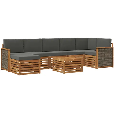 vidaXL Ensemble de canapés d'extérieur 8 pc 8 place – 693877 – image 3