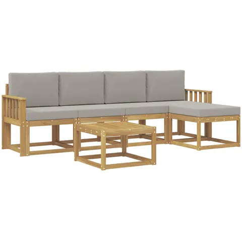 vidaXL Ensemble de canapés d'extérieur 6 pc 5 place – 780287 – image 2
