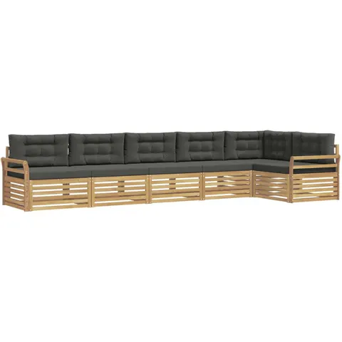 vidaXL Ensemble de canapés d'extérieur 6 pc 6 place – 829153 – image 2