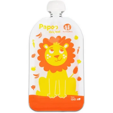 Petite&Mars Papoo knijpzakje Lion 6x150 ml – afbeelding 2