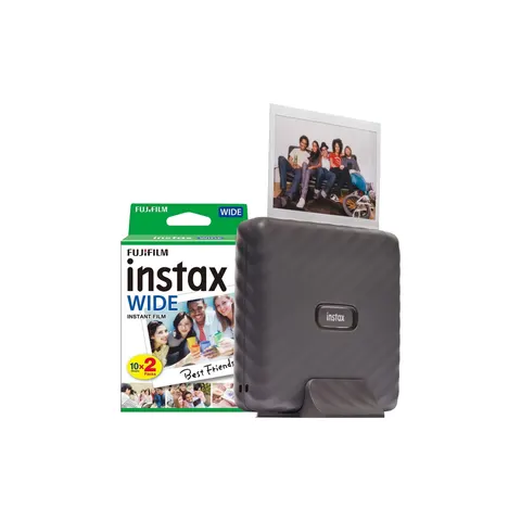 Fujifilm Instax Link Wide Printer - Mocha Grey - Printer + 20 Shot Pac – image 3