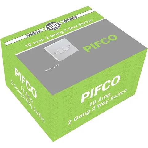 Pifco 2 Gang 2 Way Wall Switch (Parcel Rate) – image 2