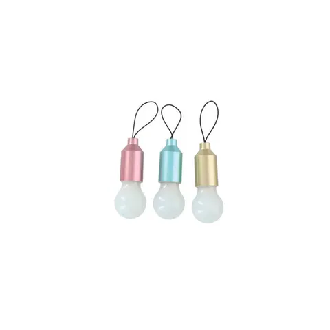 Led Light Bulb Keychain Pull Switch Multicolour Auto – Change – image 2