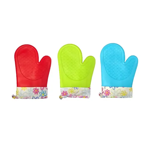 Baking Cooking Silicone Oven Glove One Size Assorted Colours – image 2