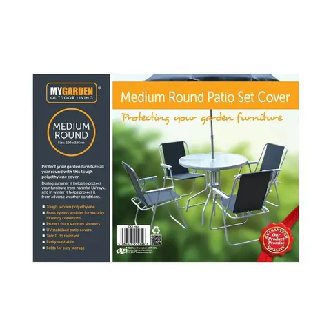 Medium Round Patio Set Cover - 100cm x 186cm – image 2