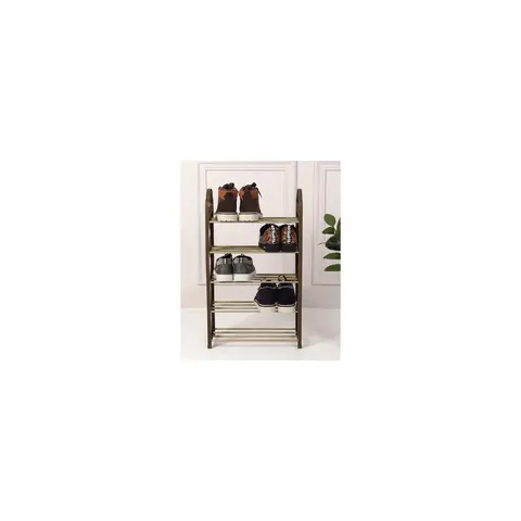Plastic Shoe Organiser Rack 5 Tier Assorted Colours – image 2