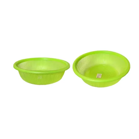 Plastic Strainer Fruit Washing Drainer Basket Assorted Colours – image 2
