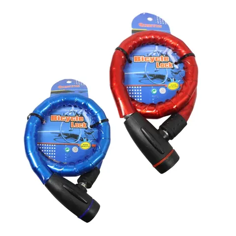 Thick Bicycle Bike Lock With 2 Keys Assorted Colours – image 2