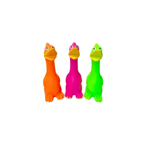 Pets Dog Toy Squeaky Chicken Bird Assorted Colours – image 2