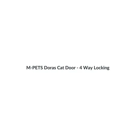 M-PETS Doras Cat Door - 4 Way Locking - Brown – image 3