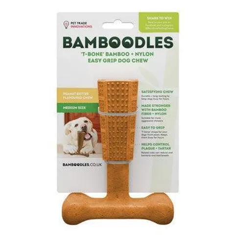 Bamboodles T-bone Peanut Butter Flavour Medium 6" – image 3