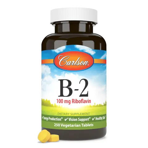 Carlson, B-2, 100 mg, 250 Vegetarian Tablets – image 2