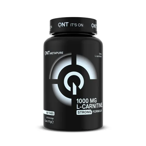 Complément alimentaire 90 tablettes QNT Maxi L-Carnitine – Noir – image 2