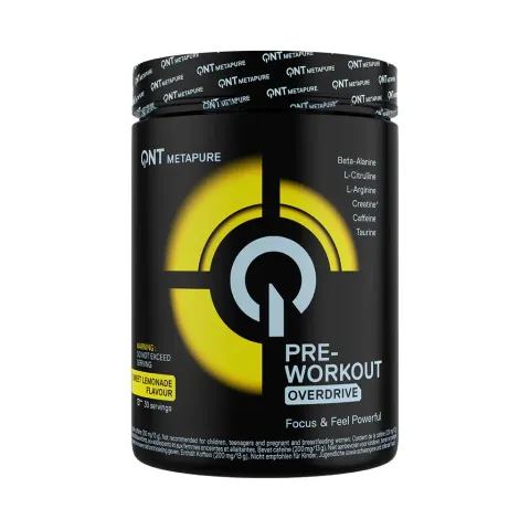 Complément alimentaire QNT Pre Workout Overdrive – Noir – QNTMETA009 – image 2