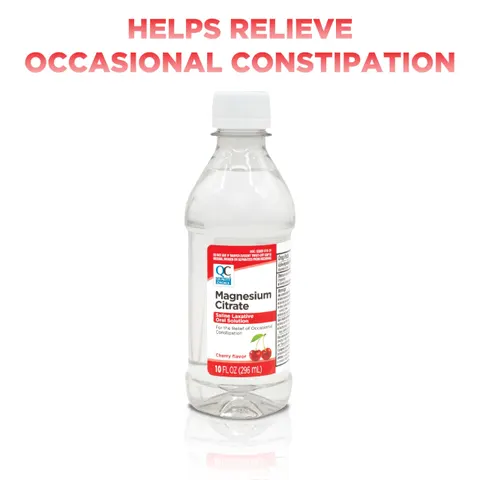 Quality Choice Magnesium Citrate 10oz Cherry – Saline Laxative – image 2