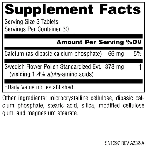 Source Naturals, Swedish Flower Pollen, 90 Tablets – image 2