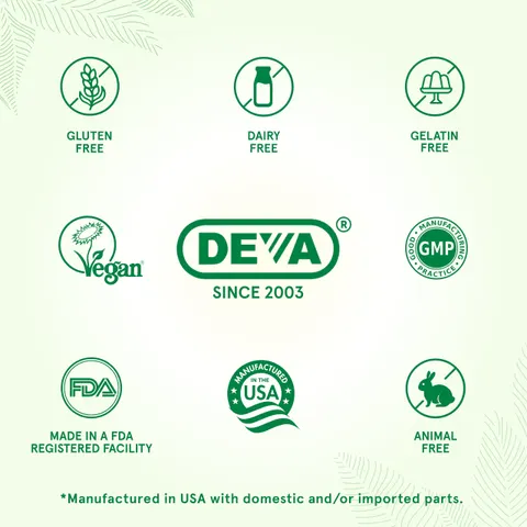 DEVA Vegan Magnesium Glycinate 300mg | Trace Minerals | 90 Tablets – image 2