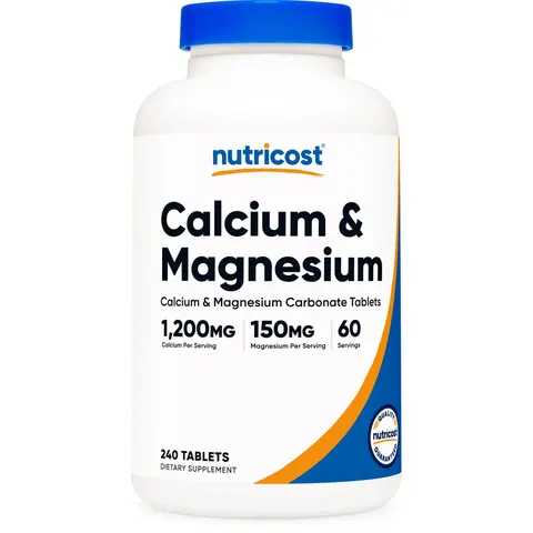 Nutricost, Calcium & Magnesium, 240 Tablets – image 2