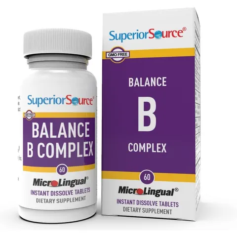 Superior Source, Balance B Complex, 60 MicroLingual Instant Dissolve Tablets – image 2