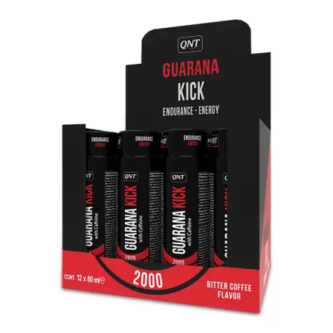 Complément alimentaire avec caféine QNT Guarana Kick Shot – Noir – image 2