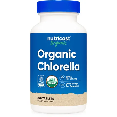 Nutricost, Organic Chlorella, 500 mg, 240 Tablets – image 2