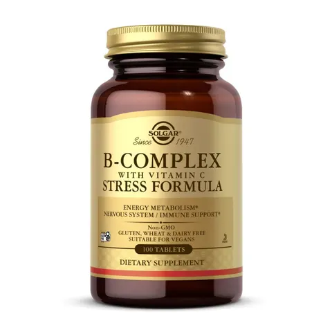 Solgar Vitamin B Complex with vitamin C 100 Units – image 4