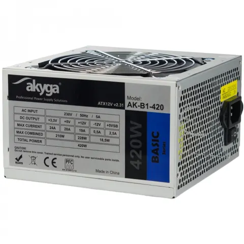 Alimentation ATX Akyga Basic AK-B1 - 420W (Gris) #DEFAULT – image 2