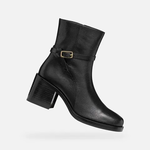 GEOX Bottines talons en cuir, SOBIMA – D680WA00081C9999 – image 2