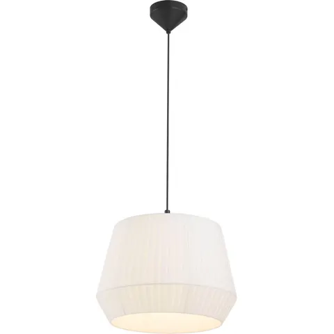 Nordlux Dicte 40-hanglamp-textiel-E27-wit – afbeelding 2