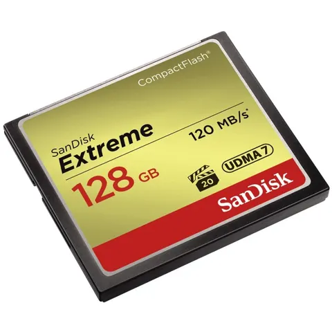 Sandisk CompactFlash Extreme 128GB (120/85) – afbeelding 2