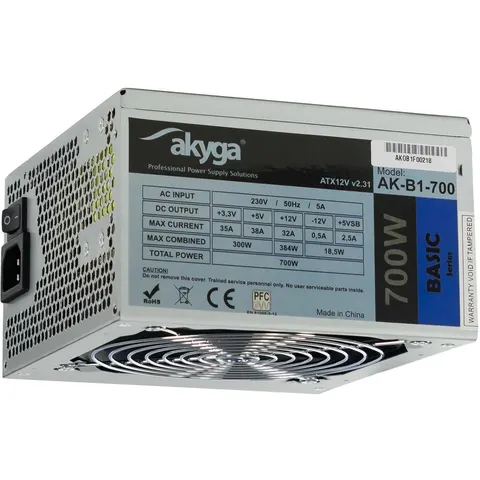 Alimentation ATX Akyga Basic AK-B1 - 700W (Gris) #DEFAULT – image 2