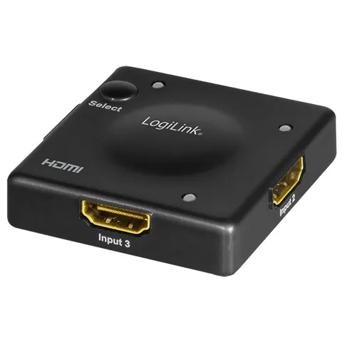LogiLink Full HD Mini HDMI Switch, 3-fach, schwarz – Bild 3