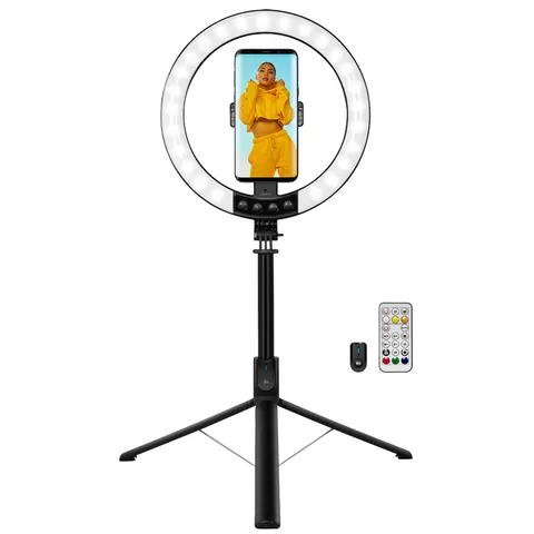LogiLink Smartphone-Ringlicht mit Selfie-Stick-Stativ – Bild 2