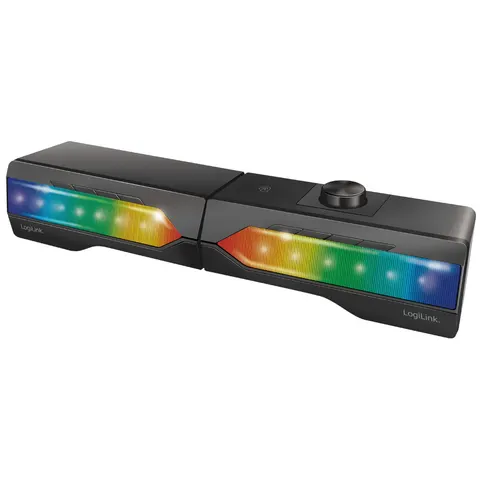 LogiLink Mobile Soundbar mit Partylicht, schwarz – Bild 2