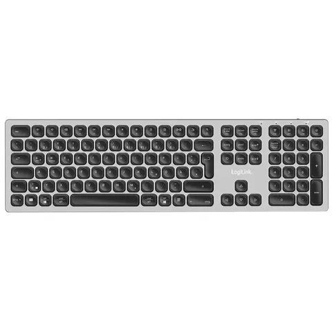 Logilink Wireless Multi-Device-Tastatur BT 5.0, grau – Bild 2