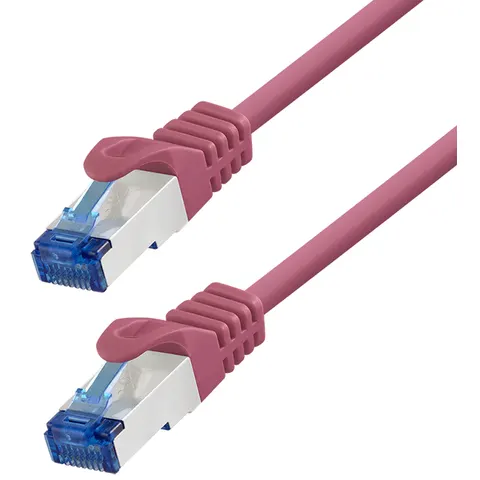 LogiLink Patchkabel, Kat. 6A, S/FTP, 0,5 m, pink – Bild 2