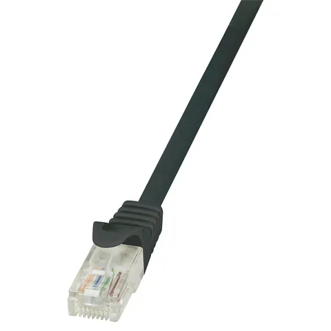 LogiLink Patchkabel, Kat. 5e, U/UTP, 0,25 m, schwarz – Bild 2