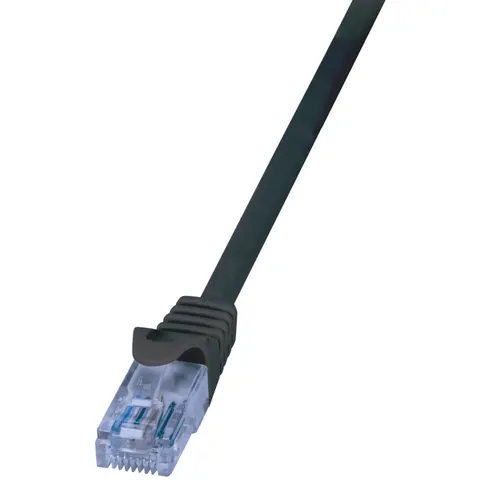 LogiLink Patchkabel EconLine, Kat. 6A, U/UTP, 0,25 m,schwarz – Bild 2