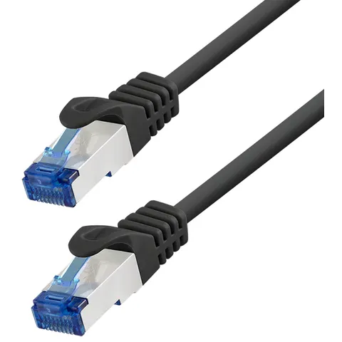 LogiLink Patchkabel, Kat. 6A, S/FTP, 1,5 m, schwarz – Bild 2