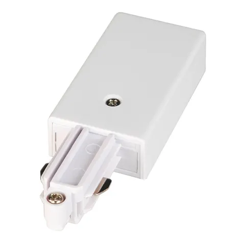 SLV power feed for single-circuit track earth left white – image 2