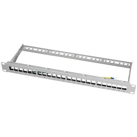 LogiLink 19, Keystone Patch Panel, geschirmt, lichtgrau – Bild 2