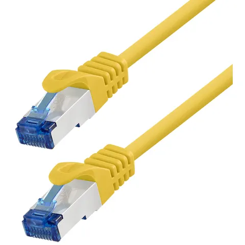LogiLink Patchkabel, Kat. 6A, S/FTP, 0,25 m, gelb – Bild 2
