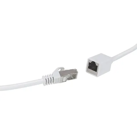 LogiLink Patchkabelverlängerung Premium, Kat.6A, 2,0 m, weiß – Bild 2