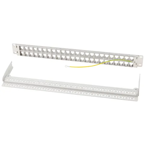 LogiLink 19, Keystone Patch Panel, 48 Port, geschirmt – Bild 2