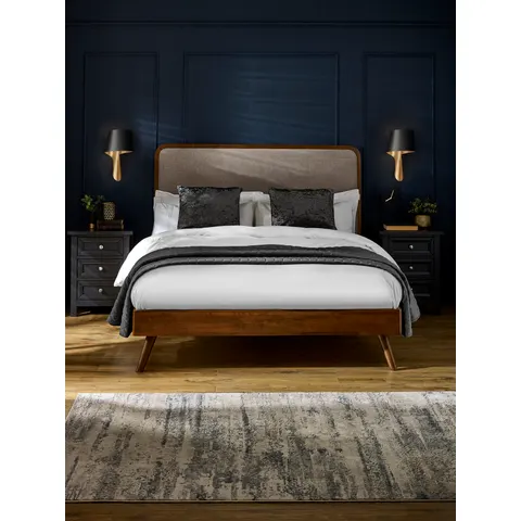 Julian Bowen Walden Double Bed Frame - Walnut – Brown Double – image 2