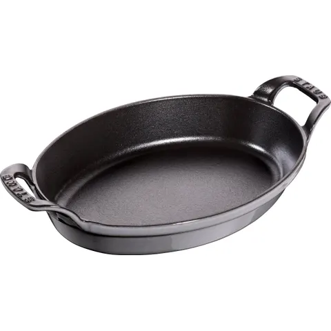 Staub Back- und Servierplatte 1 l oval Graphit – Bild 2